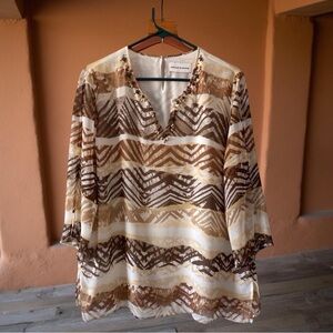 Alfred Dunner Beaded Blouse | Size 14 | Careerwear Chic